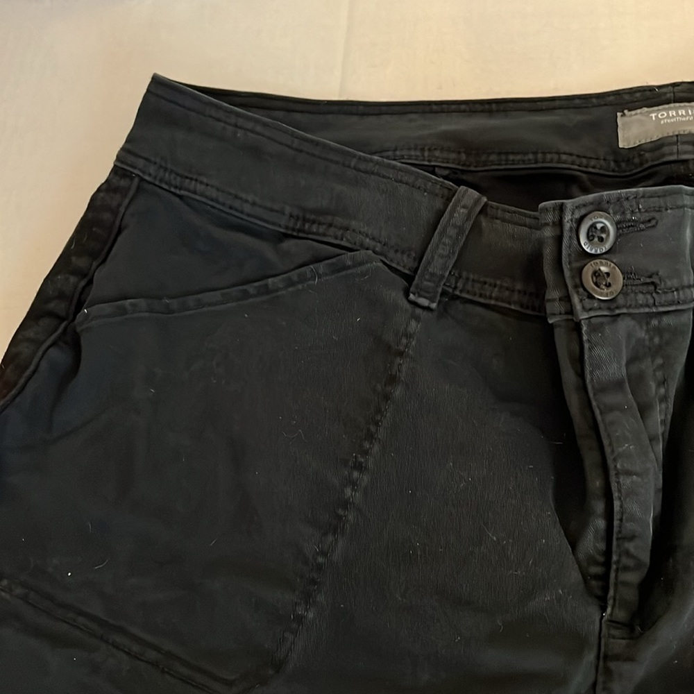 Torrid. Shorts. Color black size 24. Used like new condition. - Picture 5 of 9